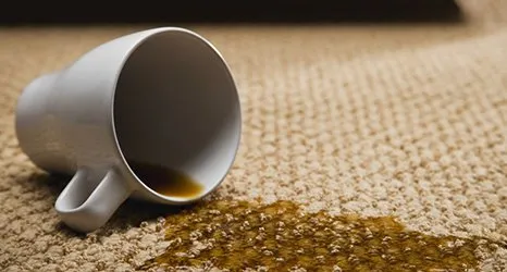 Slipped coffee on carpet