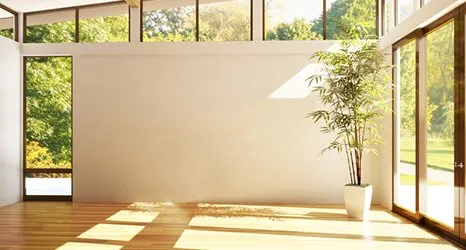 Open planed ground floor house